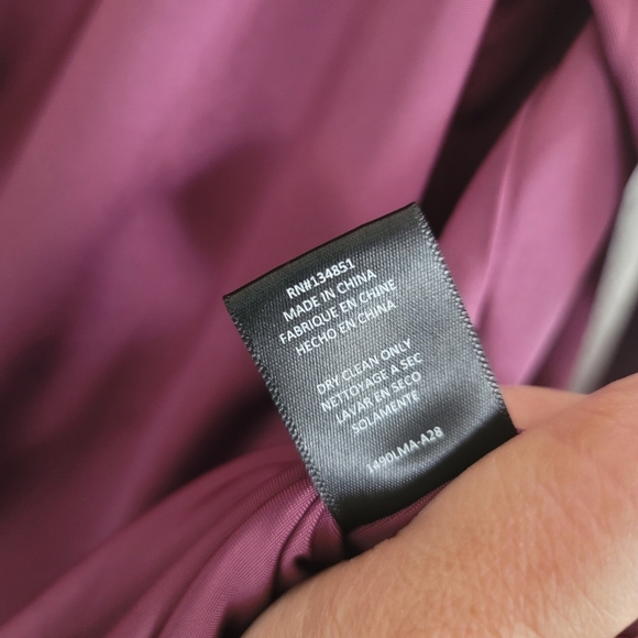 Leyden, Longsleeve Cowlneck Bodysuit, Wine, Size Medium - Picture 3 of 7